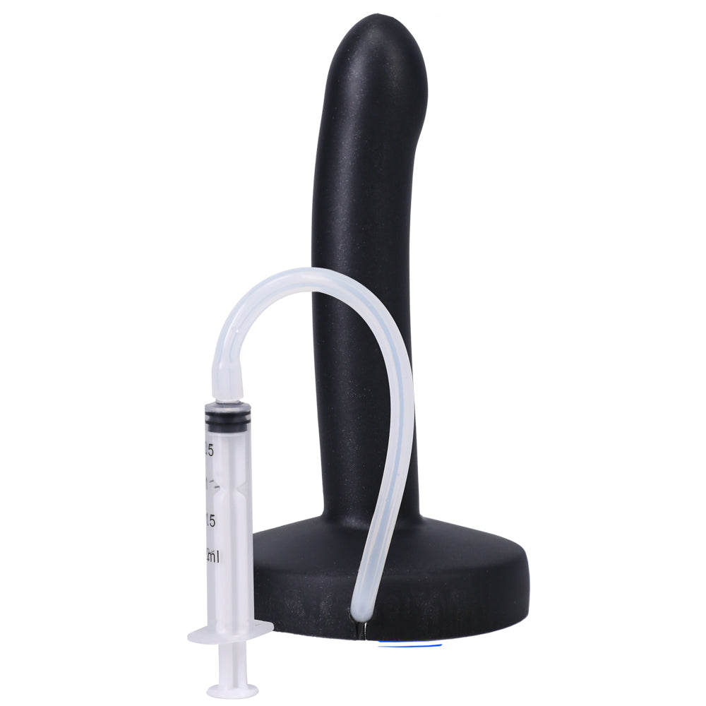 Pop Slim By Tantus Squirting Dildo Midnight | 19213851866 | Available at EroticWarehouse.com