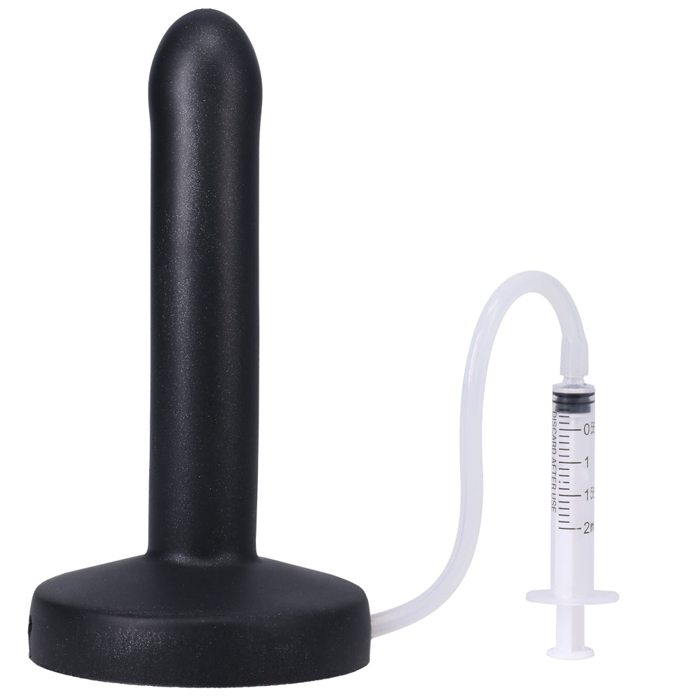 Pop Slim By Tantus Squirting Dildo Midnight | 19213851866 | Available at EroticWarehouse.com