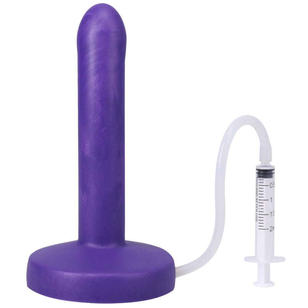 Pop Slim By Tantus Squirting Dildo Indiglow | 19213851880 | Available at EroticWarehouse.com