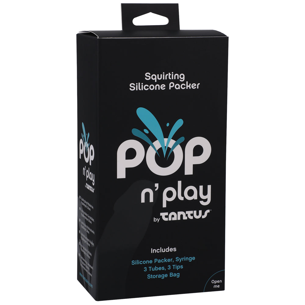 Pop N' Play By Tantus Squirting Packer Espresso | 19213851965 | Available at EroticWarehouse.com