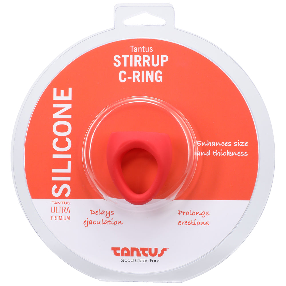 Stirrup Silicone C-Ring Crimson | 19213853426 | Available at EroticWarehouse.com