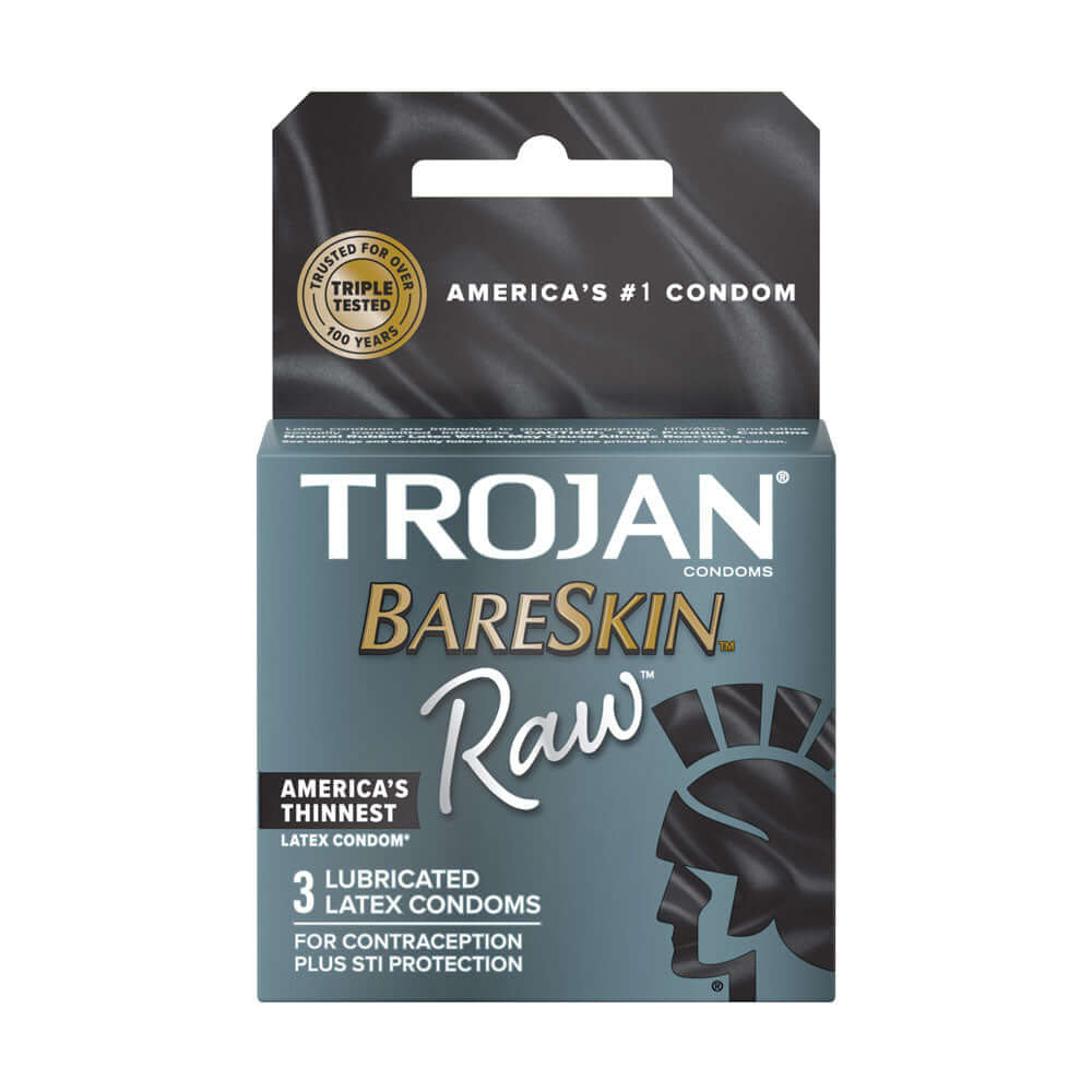Trojan Bareskin Raw Condoms 3Pk | 22600001553 | Available at EroticWarehouse.com