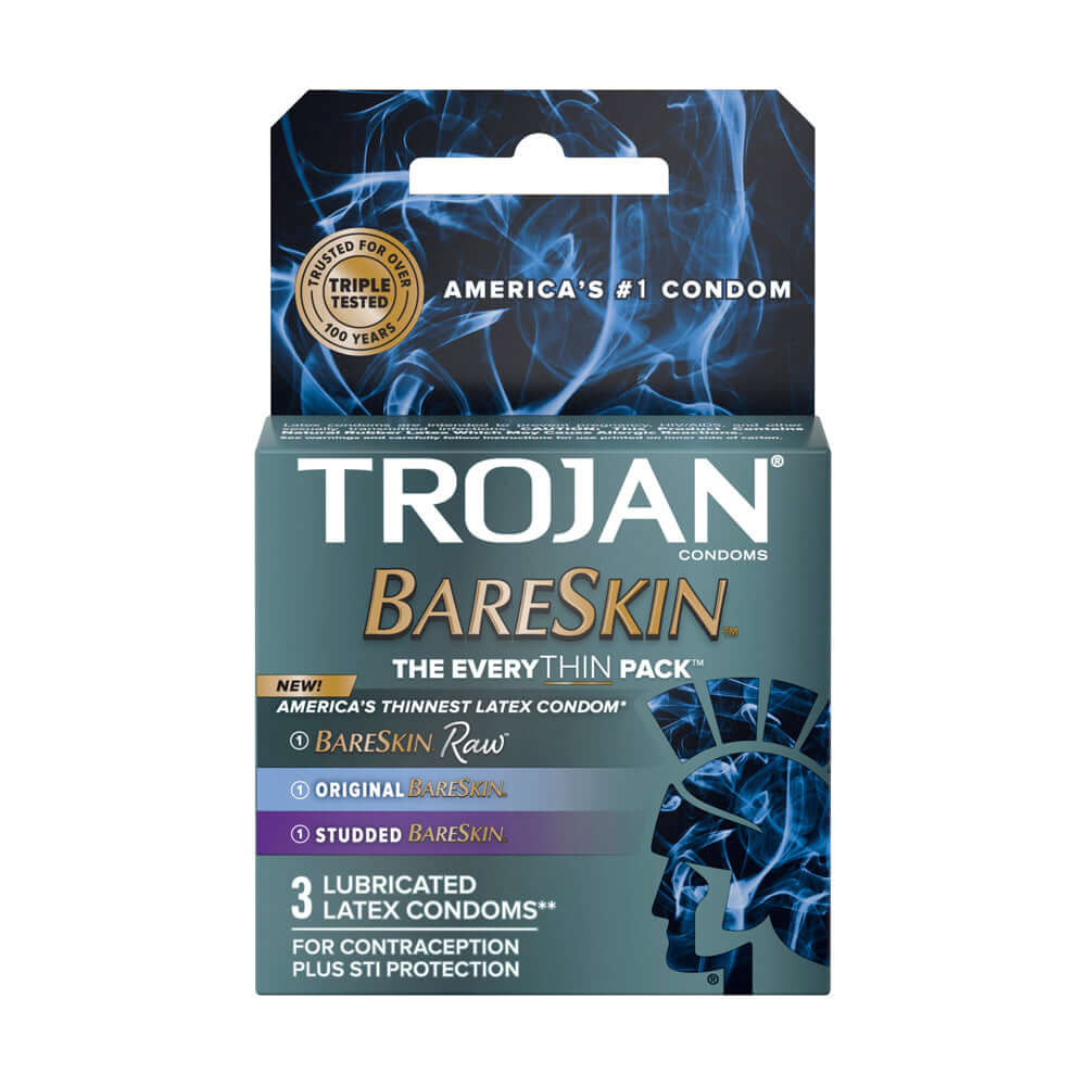 Trojan Bareskin Everythin Condoms 3 Ct | 22600001577 | Available at EroticWarehouse.com