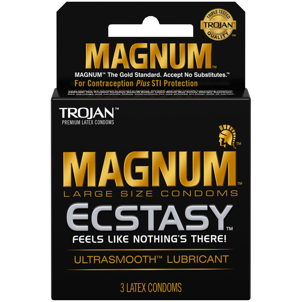 Trojan Magnum Ecstasy 3Pk | 22600647201 | Available at EroticWarehouse.com