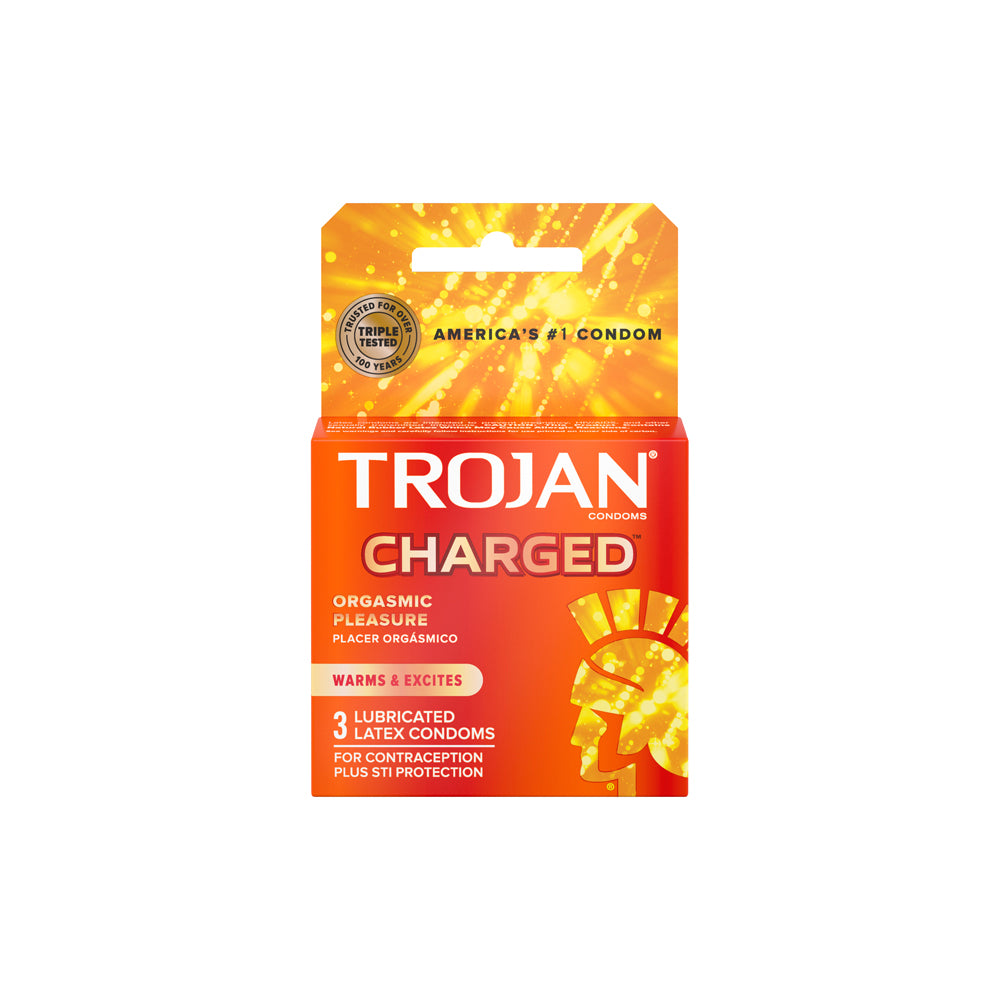 Trojan Intensified Charged 3's | 22600957010 | Available at EroticWarehouse.com