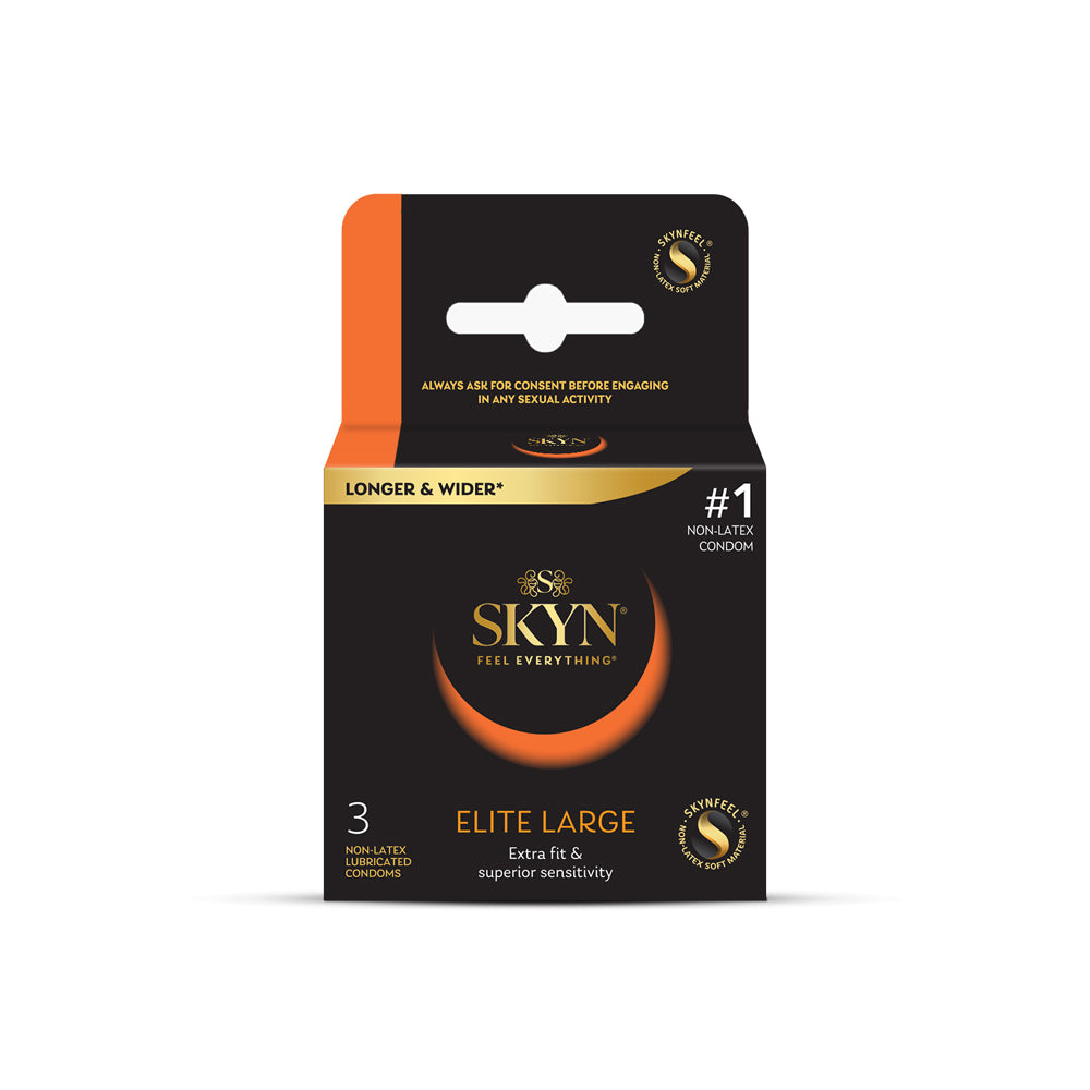Lifestyles Skyn Elite Large 3Pk | 70907074039 | Available at EroticWarehouse.com