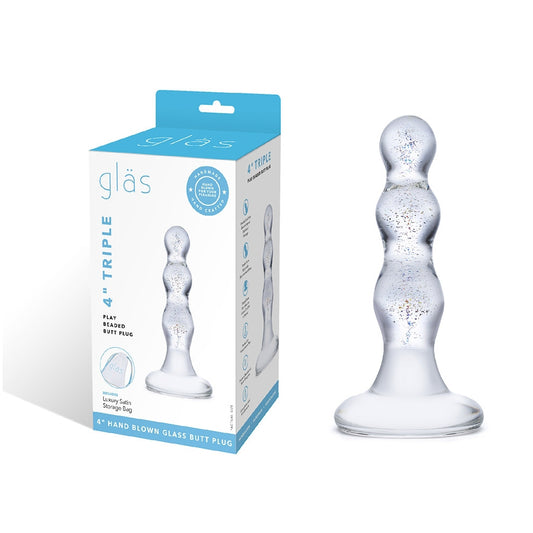 Triple Play Beaded Butt Plug | 4890808062791 | Available at EroticWarehouse.com