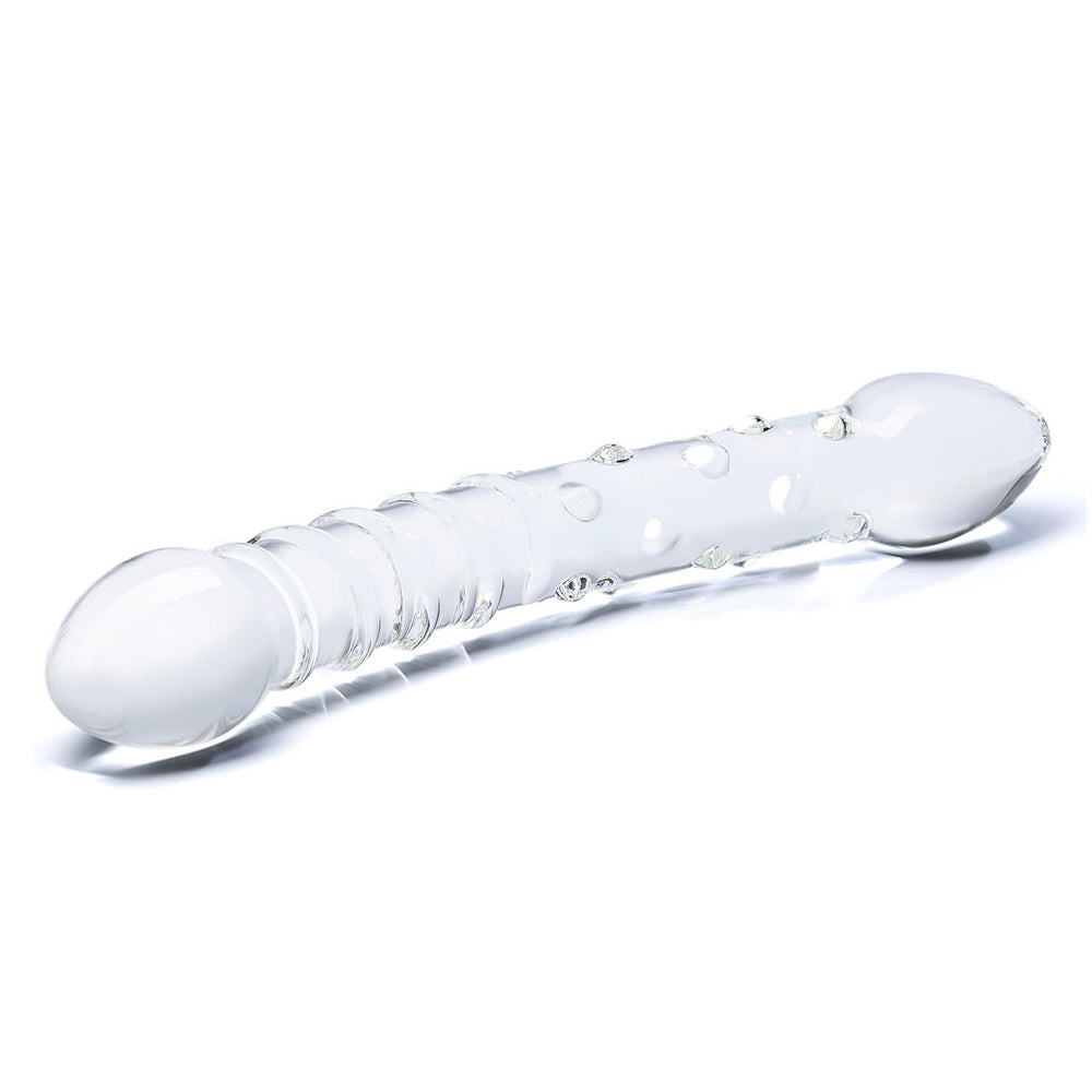 Double Trouble Glass Dildo | 4890808062807 | Available at EroticWarehouse.com