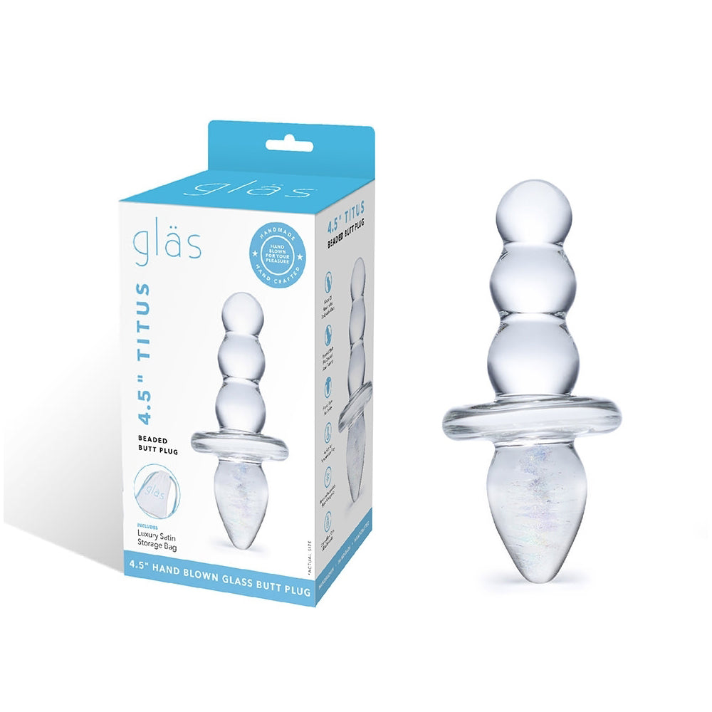 Titus Beaded Butt Plug | 4890808062845 | Available at EroticWarehouse.com