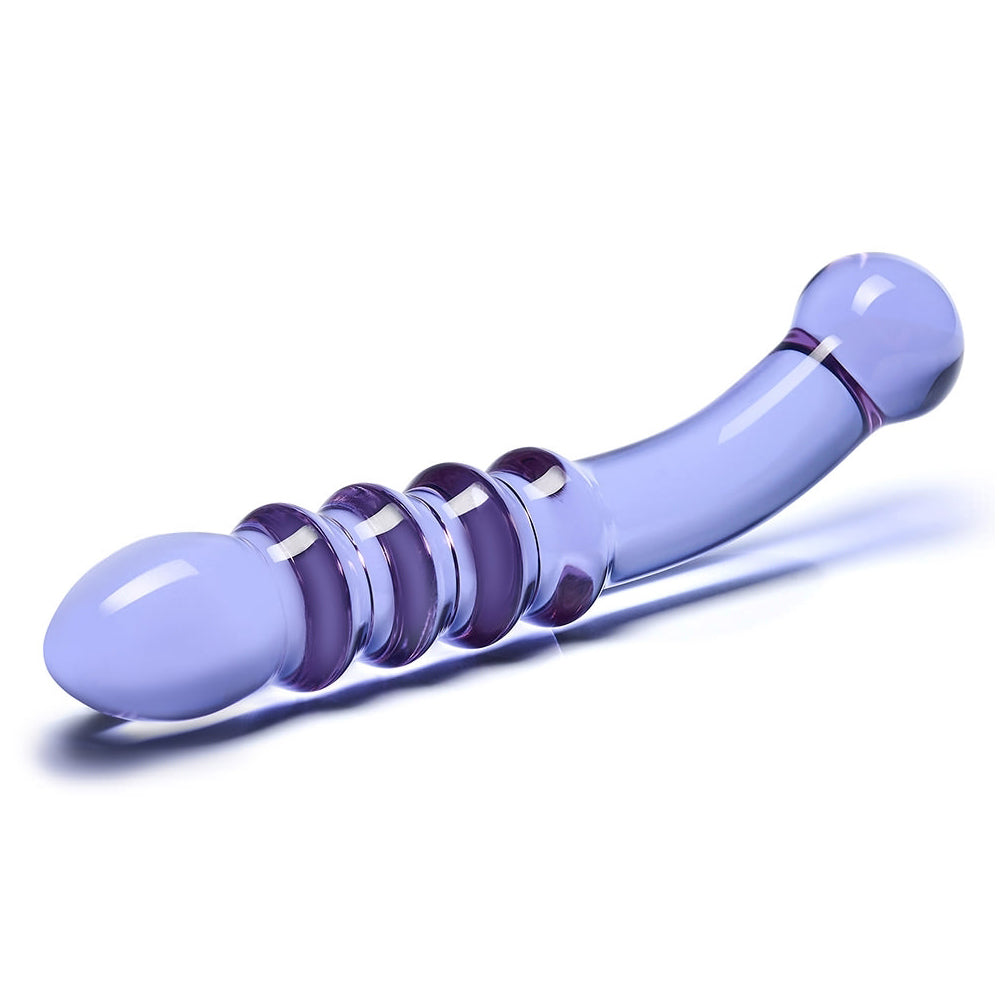 Purple Rain Ribbed Dildo | 4890808063163 | Available at EroticWarehouse.com