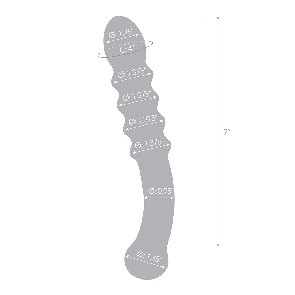 Purple Rain Ribbed Dildo | 4890808063163 | Available at EroticWarehouse.com
