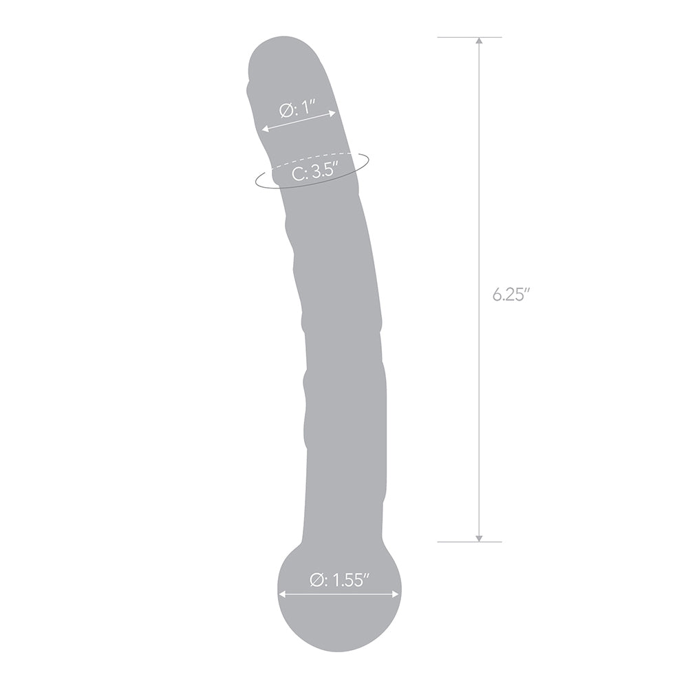 Orange Tickler Glass Dildo | 4890808063217 | Available at EroticWarehouse.com