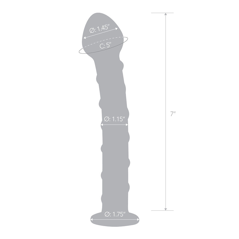 Blue Spiral Glass Dildo | 4890808063392 | Available at EroticWarehouse.com