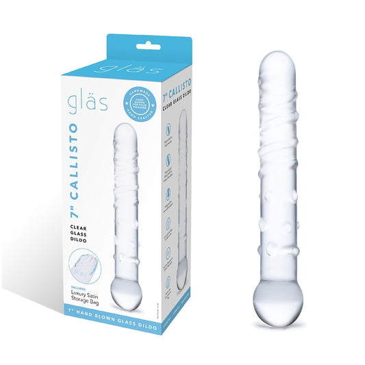 Callisto Clear Glass Dildo | 4890808063422 | Available at EroticWarehouse.com