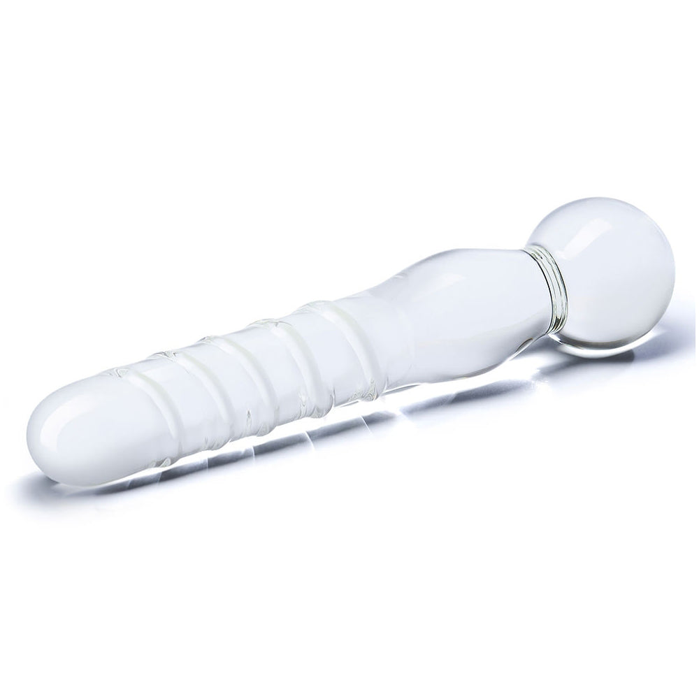 Joystick Clear Glass Dildo | 4890808063460 | Available at EroticWarehouse.com