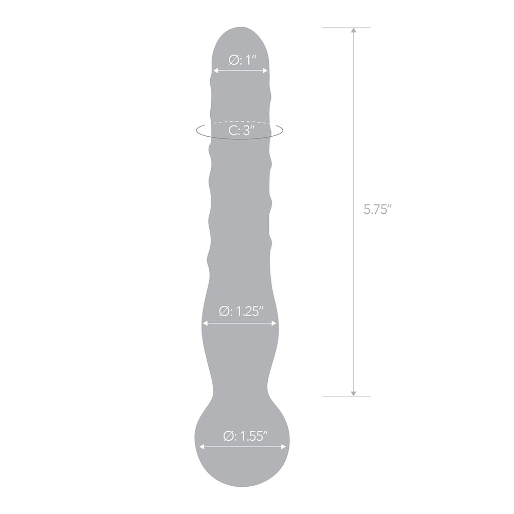 Joystick Clear Glass Dildo | 4890808063460 | Available at EroticWarehouse.com