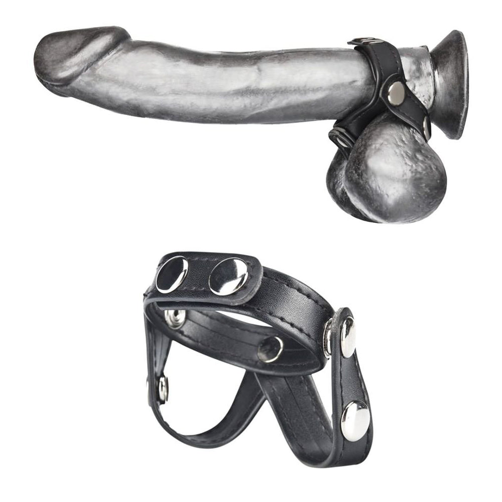 V-Style Cock Ring With Ball Divider | 4890808110447 | Available at EroticWarehouse.com