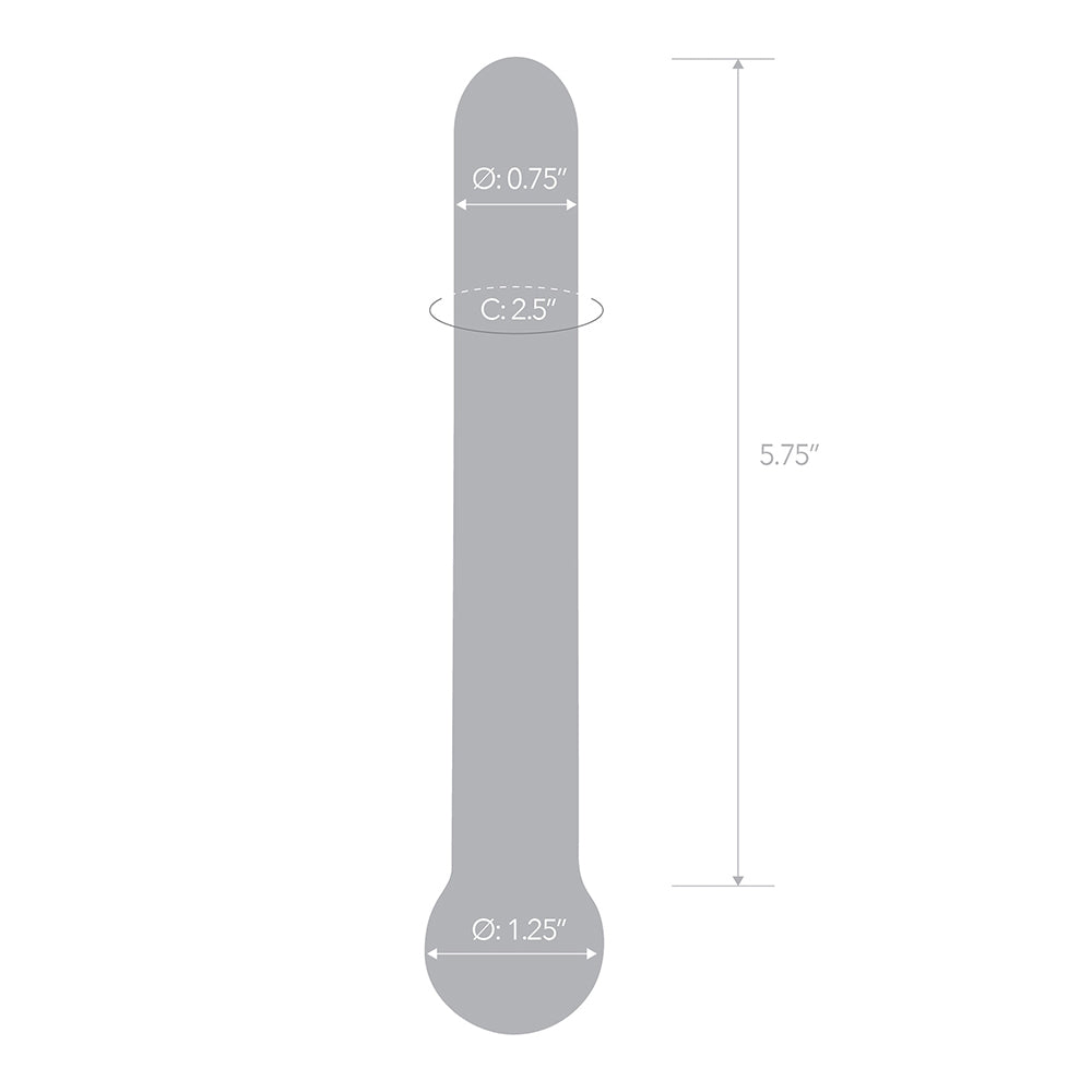 7" Straight Glass Dildo | 4890808169698 | Available at EroticWarehouse.com