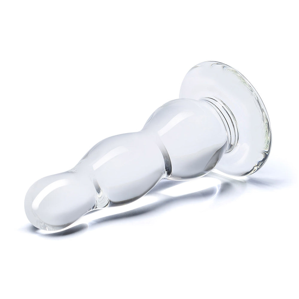 4" Glass Butt Plug | 4890808169704 | Available at EroticWarehouse.com