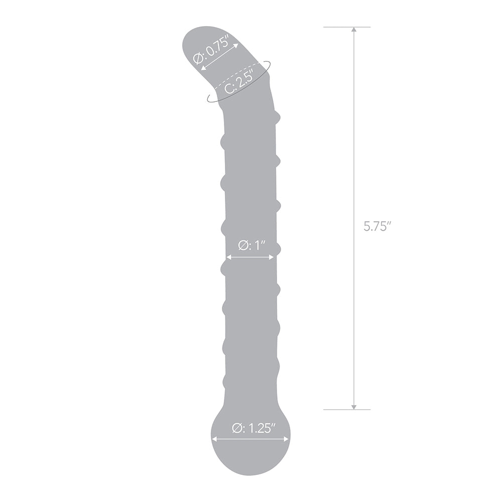 Mr. Swirly 6.5" G-Spot Glass Dildo | 4890808205594 | Available at EroticWarehouse.com