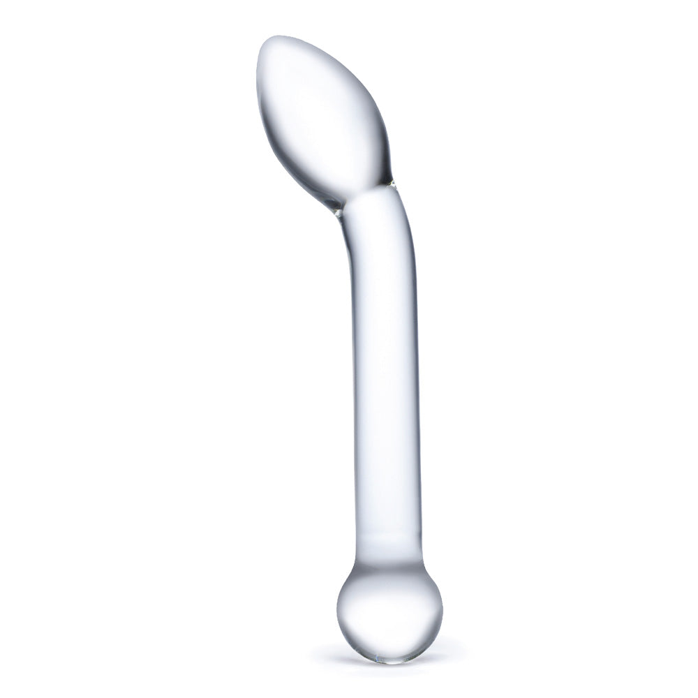 8" Slimline G-Spot Glass Dildo | 4890808219225 | Available at EroticWarehouse.com