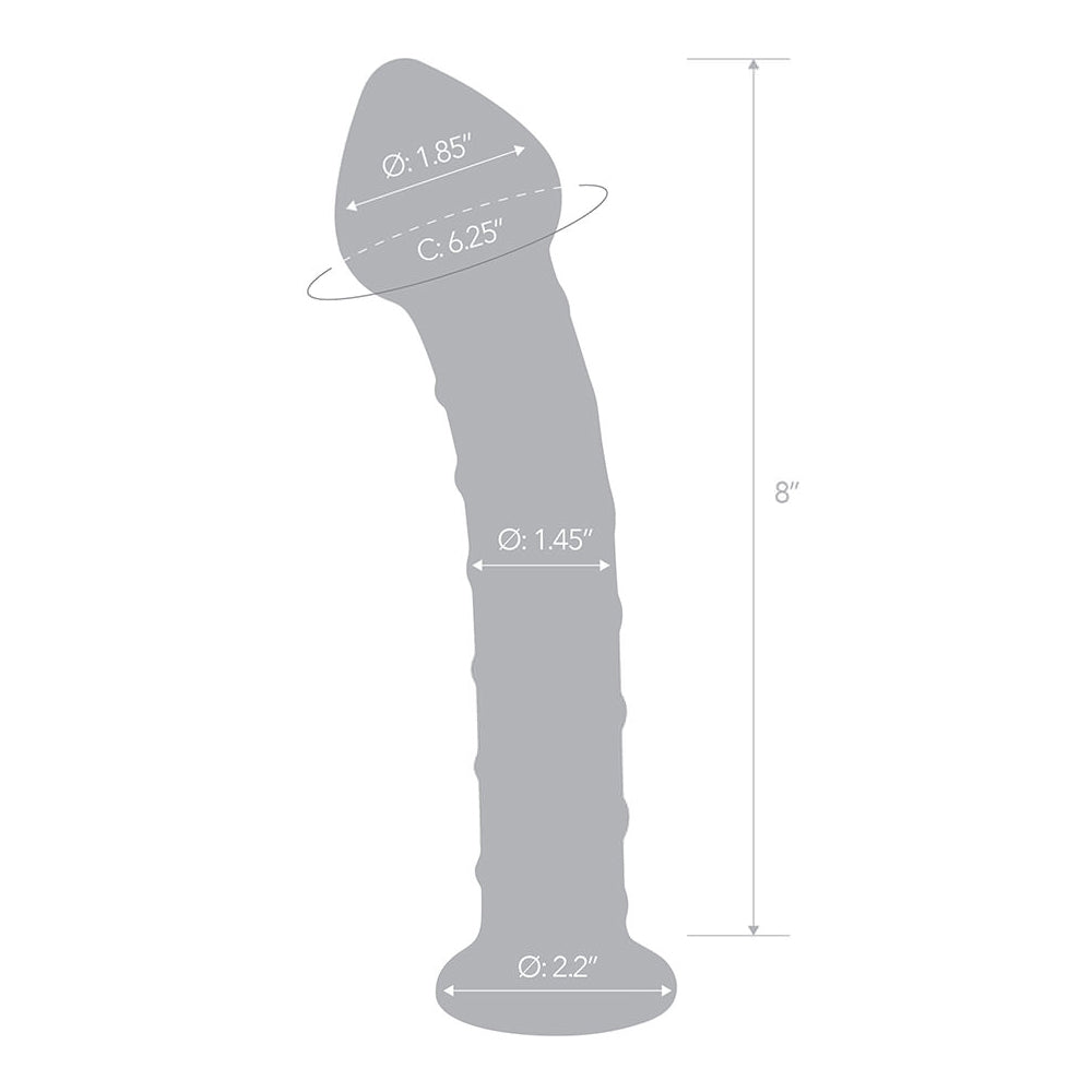 Glas 8'' Mr. Swirly Dildo | 4890808252710 | Available at EroticWarehouse.com