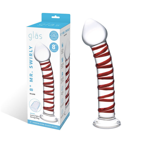 Glas 8'' Mr. Swirly Dildo | 4890808252710 | Available at EroticWarehouse.com