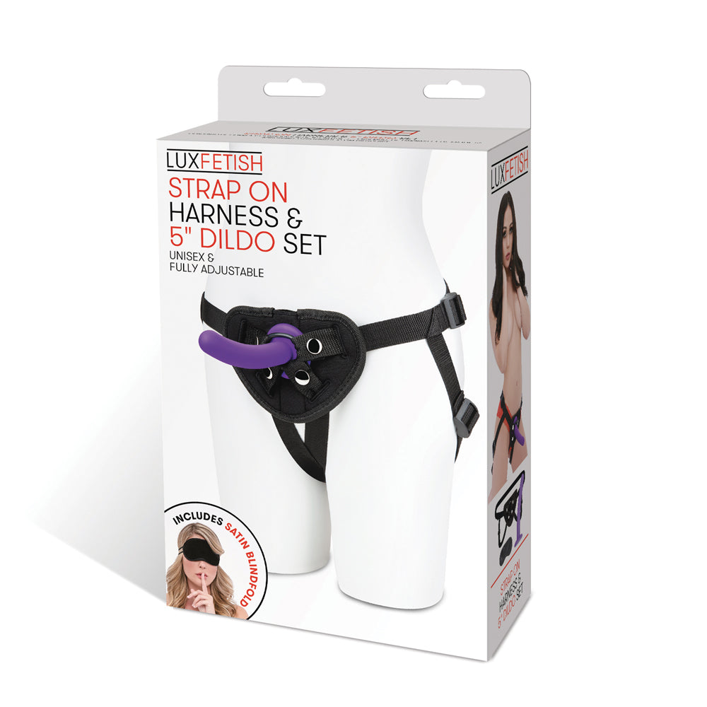 Strap On Harness & 5" Dildo Set | 4890808260128 | Available at EroticWarehouse.com