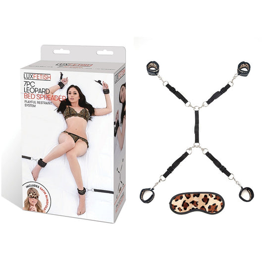 7 Pc Bed Spreader Leopard | 4890808263396 | Available at EroticWarehouse.com