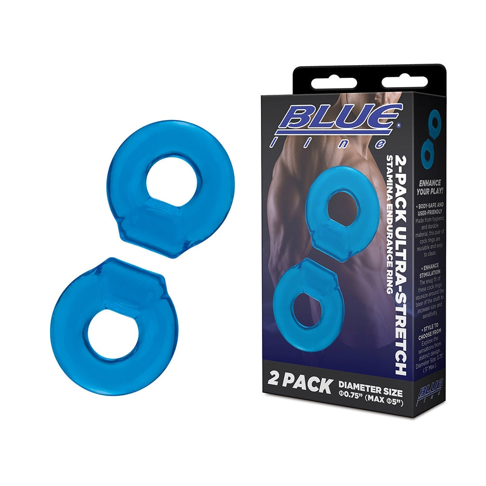 2-Pack Ultra-Strech Stamina Endurance Ring | 4890808264614 | Available at EroticWarehouse.com