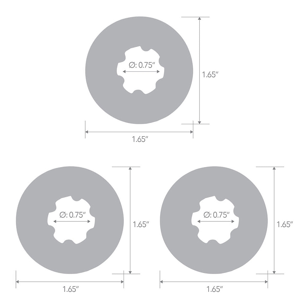 3-Pack Ribbed Rider Cock Ring Set | 4890808264621 | Available at EroticWarehouse.com