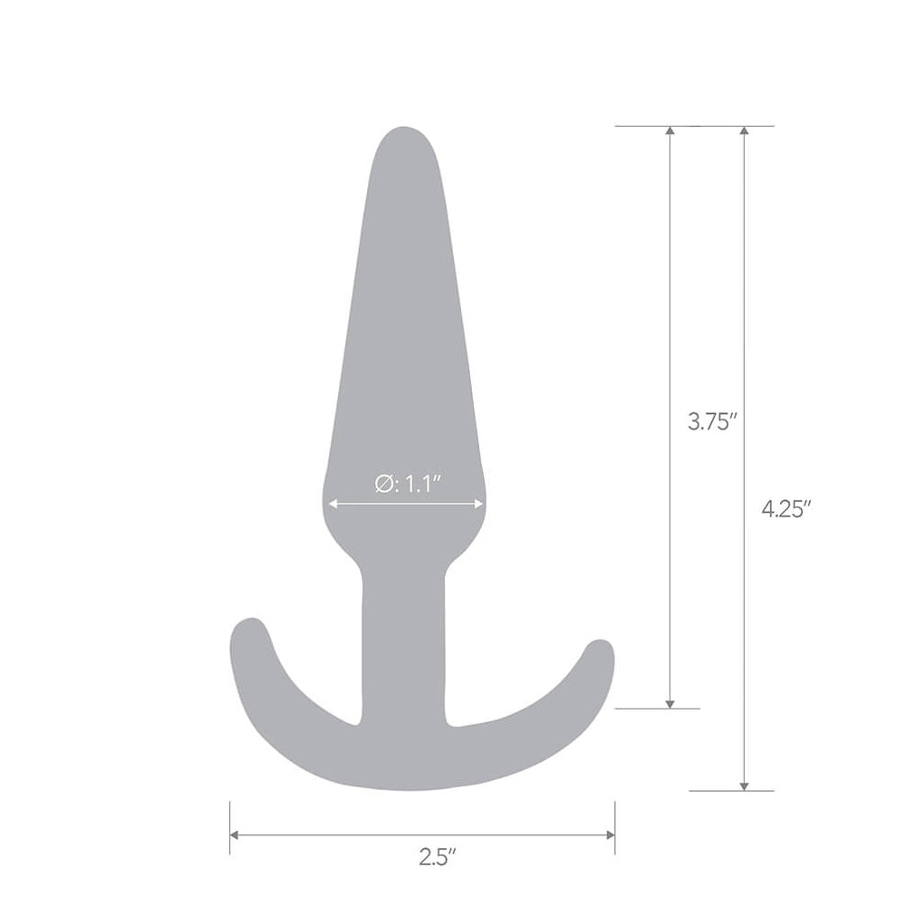 4.25" Slim Tapered Butt Plug | 4890808264737 | Available at EroticWarehouse.com