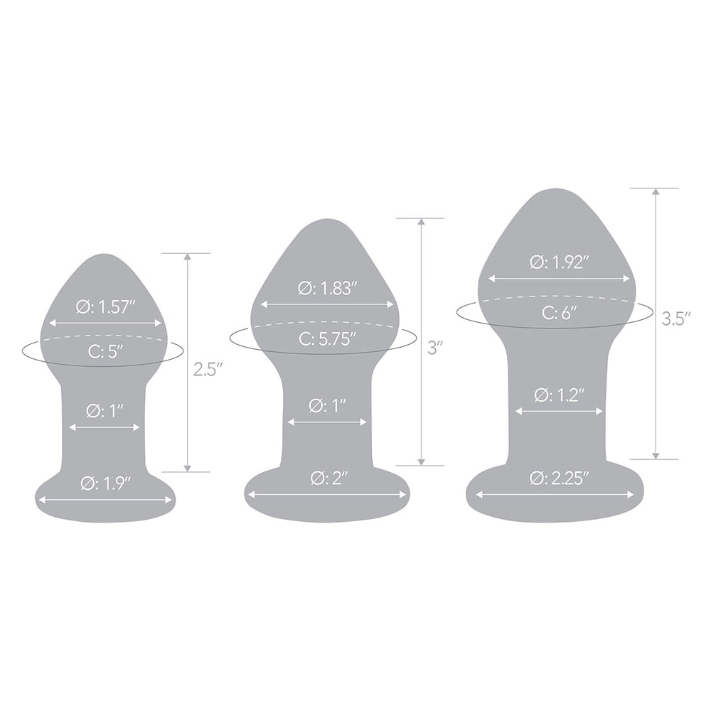 Glas Pleasure Droplets Anal Training Kit | 4890808265079 | Available at EroticWarehouse.com