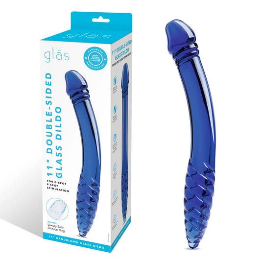 Glas 11" Double-Sided Glass Dildo For G-Spot P-Spot Stimulation | 4890808282977 | Available at EroticWarehouse.com