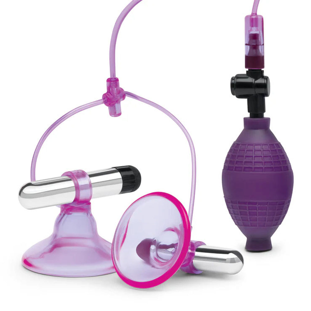 Vibrating Nipple Suckers With Quick Release | 4890808284032 | Available at EroticWarehouse.com