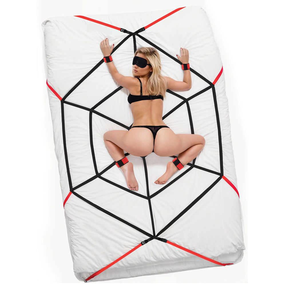 Webbed Up Bedspreader Restraint System | 4890808292440 | Available at EroticWarehouse.com