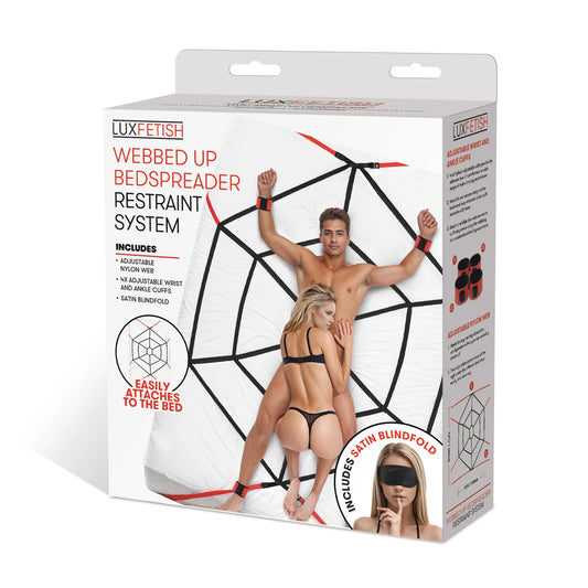 Webbed Up Bedspreader Restraint System | 4890808292440 | Available at EroticWarehouse.com