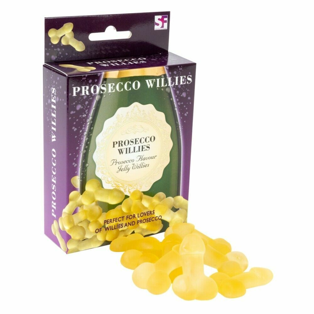 Prosecco Willies Penis Shape Gummies Champagne Flavor | 5023664003700 | Available at EroticWarehouse.com