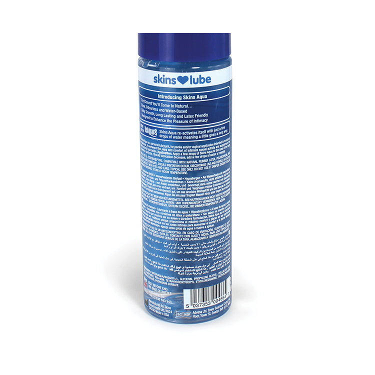 Skins Aqua Water Based Lubricant 4.4 oz. | 5037353004664 | Available at EroticWarehouse.com