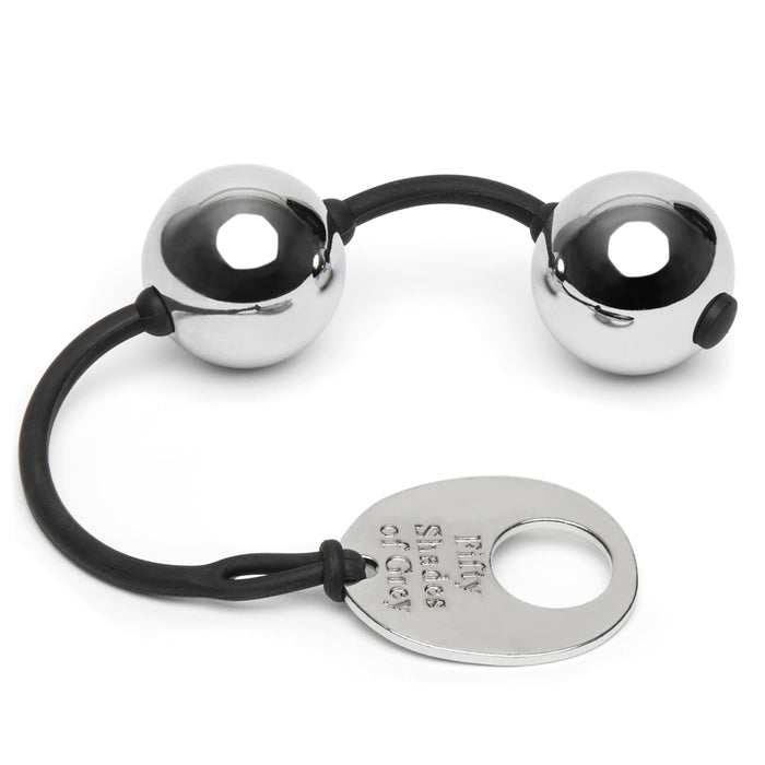 Fifty Shades Of Grey Inner Goddess Silver Pleasure Balls 221G | 5060108819749 | Available at EroticWarehouse.com