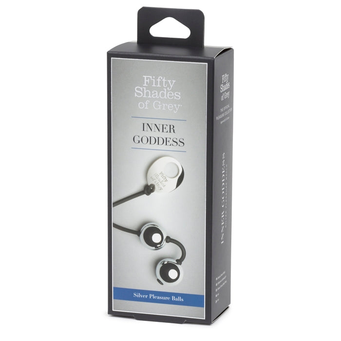 Fifty Shades Of Grey Inner Goddess Silver Pleasure Balls 221G | 5060108819749 | Available at EroticWarehouse.com