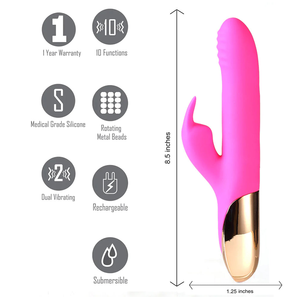 Maia Dream USB Rechargeable 10/4 Function Rabbit Vibrator | 5060311472236 | Available at EroticWarehouse.com
