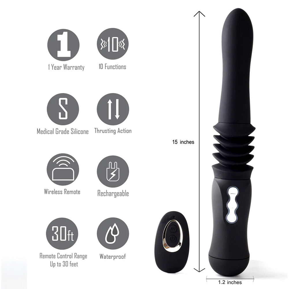 Maia Max USB Rechargable Silicone Thrusting Portable Love Machine | 5060311472656 | Available at EroticWarehouse.com