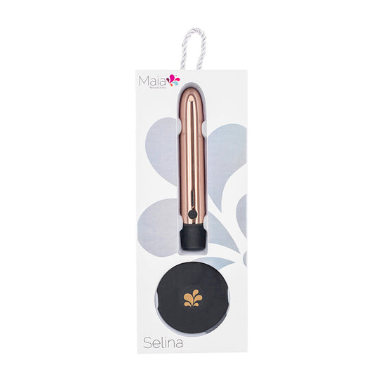 Maia Selina QI Charge Wireless Metallic Vibrator | 5060311473677 | Available at EroticWarehouse.com