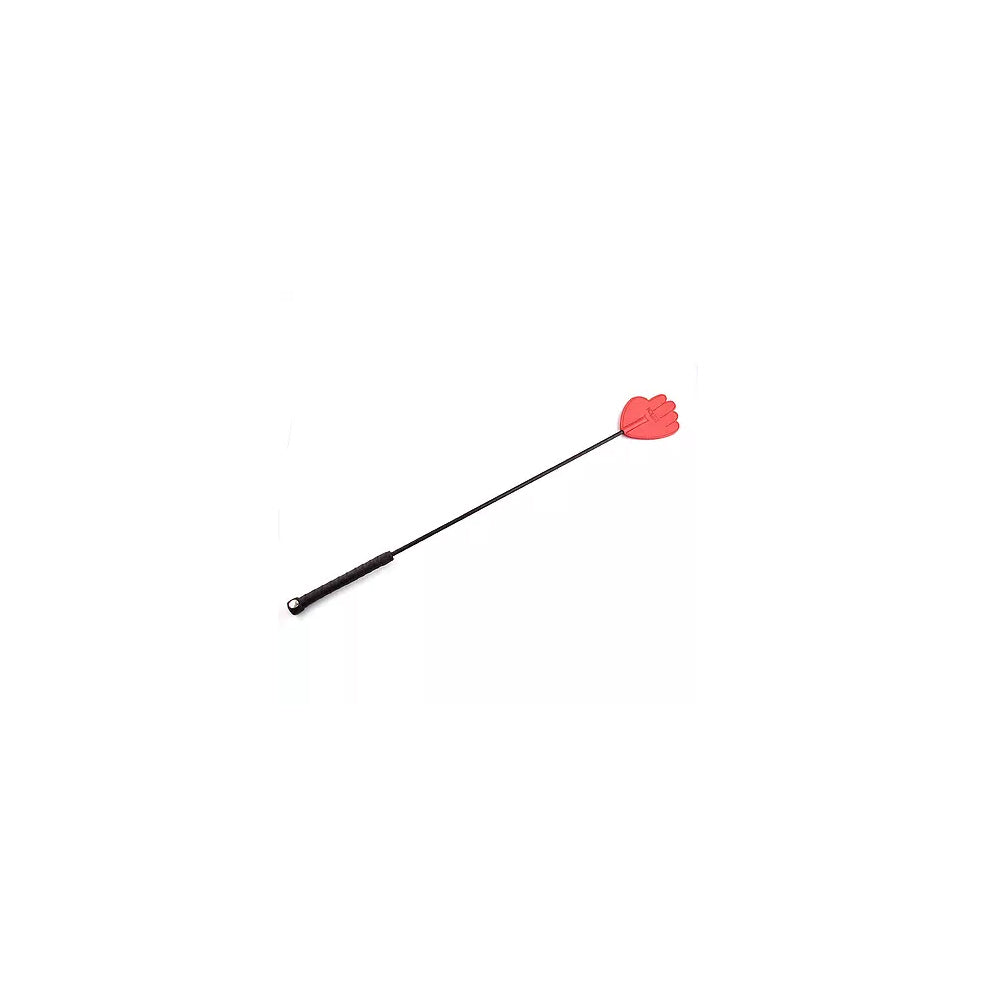 Hand Leather Riding Crop Red | 5060363861521 | Available at EroticWarehouse.com