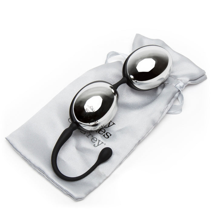 Fifty Shades Of Grey Inner Goddess Silver Jiggle Balls 67G | 5060680311075 | Available at EroticWarehouse.com