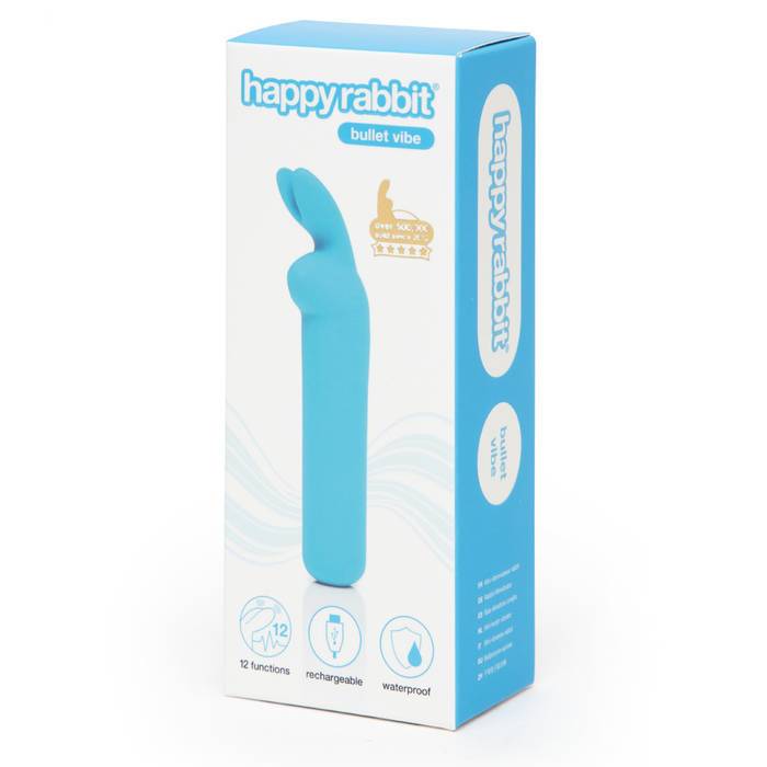 Happy Rabbit Rechargeable Bullet Blue | 5060779231697 | Available at EroticWarehouse.com