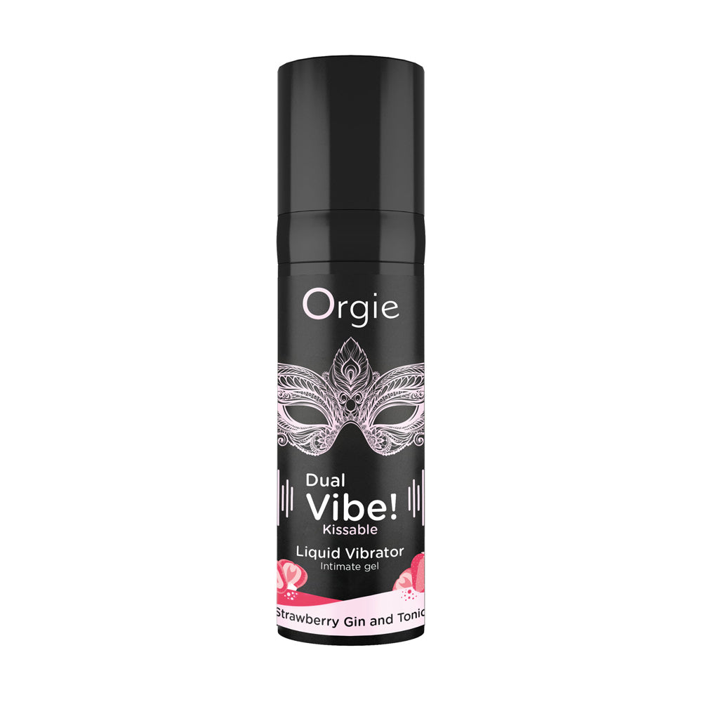 Orgie Dual Vibe Kissable Liquid Vibrator Strawberry Gin And Tonic | 5600742917595 | Available at EroticWarehouse.com
