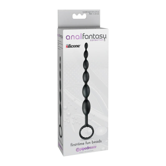 Anal Fantasy Collection First-Time Fun Beads Black | 603912332445 | Available at EroticWarehouse.com