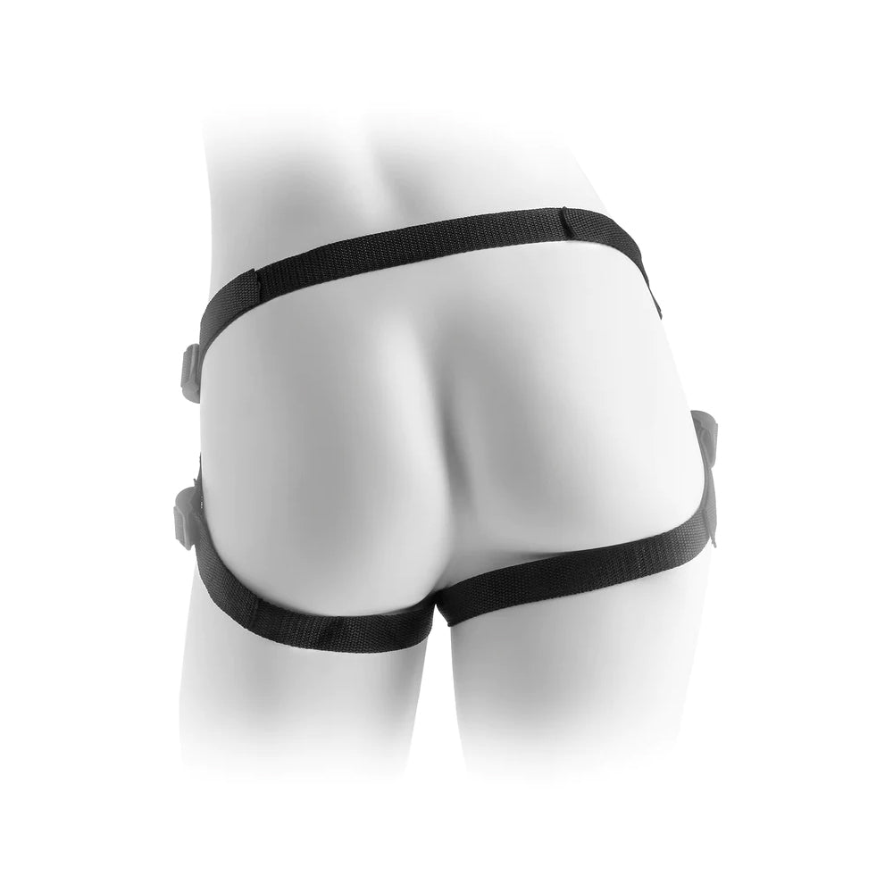 Fetish Fantasy Series Vibrating Plush Harness Black | 603912338881 | Available at EroticWarehouse.com
